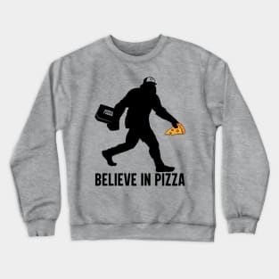 Sasquatch Bigfoot Pizza Design, Sasquatch Believe in Pizza, Funny Science Fiction Cryptid T Shirt, Pillow, Phone Case Crewneck Sweatshirt